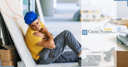worker with an injured shoulder